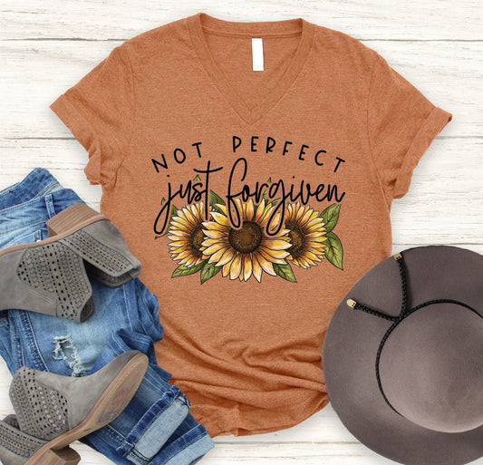 Not Perfect Just Forgiven V-Neck