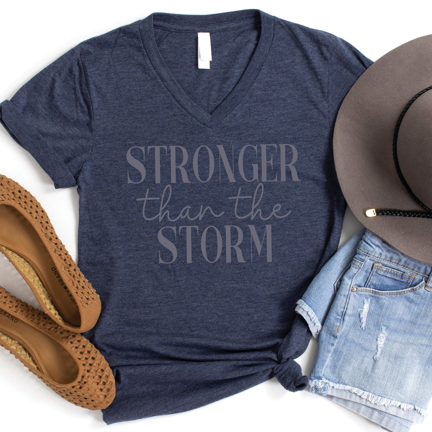 Stronger than the Storm V-Neck